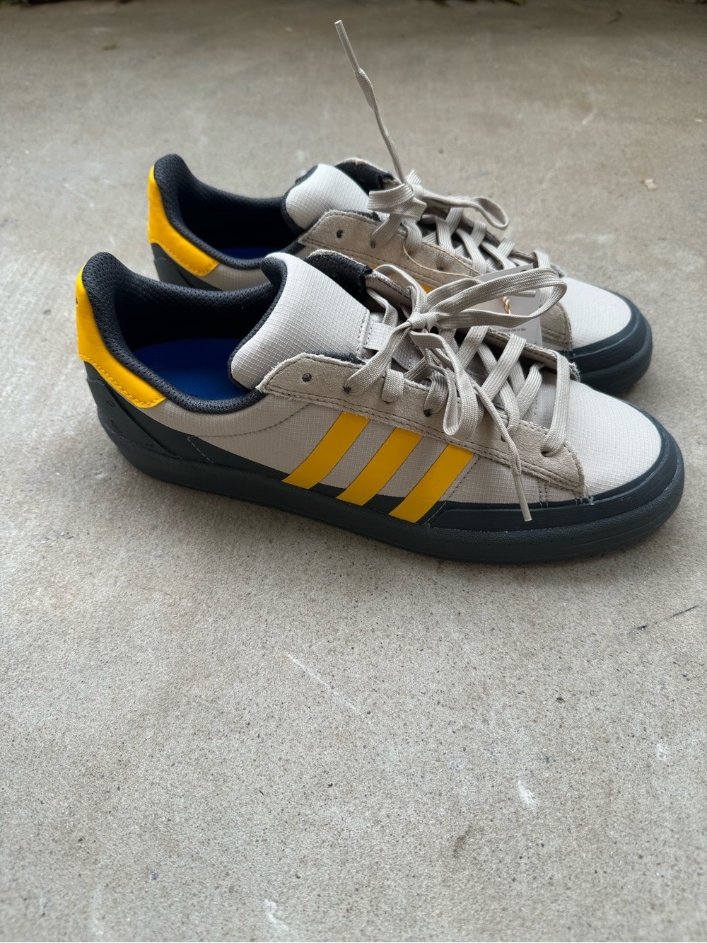 Adidas Campus Adv Pop Trading Co Grey Active Gold Sneakers Size 10
